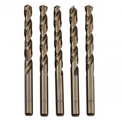 CROWNMAN Sada 5 kobaltových vrtáků HSS 5% M35