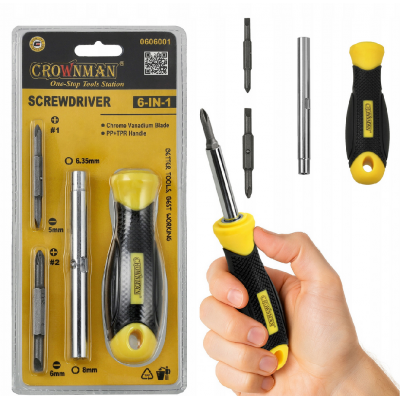 CROWNMAN Sada šroubováků 6 v 1
