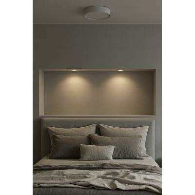 BERGE Halogenové stropní svítidlo, pohyblivé, kulaté, bílé, zapuštěné, GU10, MR16