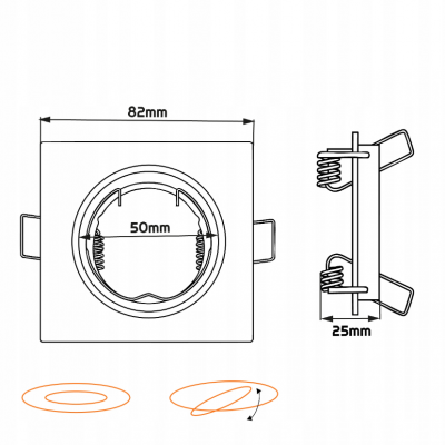 BERGE Halogenové stropní svítidlo, přenosné, LED, GU10, minimalistické