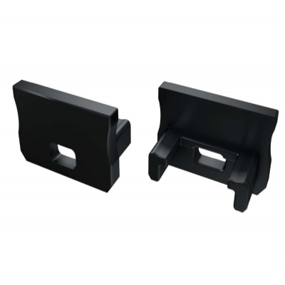 Led-Labs Koncovka pro LED profil LUMINES A, černá, s otvorem