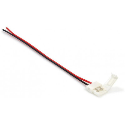 BERGE Konektor pro LED pásek, klipsový kabel, 10 mm, 2pinový