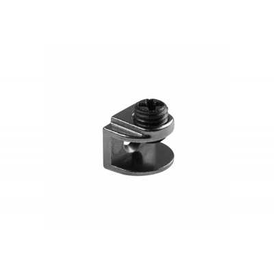 GTV A48 Držák Skleněné Police, Šroubovací, 4-8mm, ZnAl, Černá