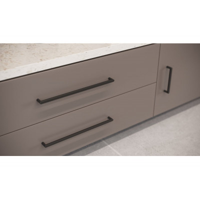 GTV NYXA nábytková úchytka, C 160 mm, L 170 mm, ZnAl, černá matná