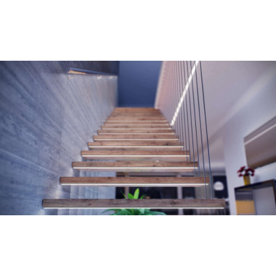 Led-Labs LED profil LUMINES typ D černý elox 1m