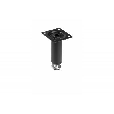 GTV BD-100 Nábytková noha, válcová, H 100 mm, fi30 mm, ocel, černá
