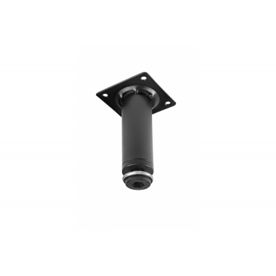 GTV BD-100 Nábytková noha, válcová, H 100 mm, fi30 mm, ocel, černá
