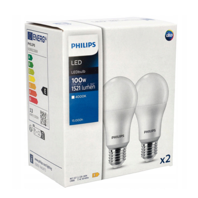 PHILIPS 2x LED žárovka Philips E27 - 13W - 1521lm - 4000K