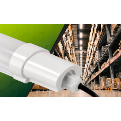 SADA 2 LED lamp 120cm 36W 3000lm Hermetické svítidlo IP65 do garáže, dílny