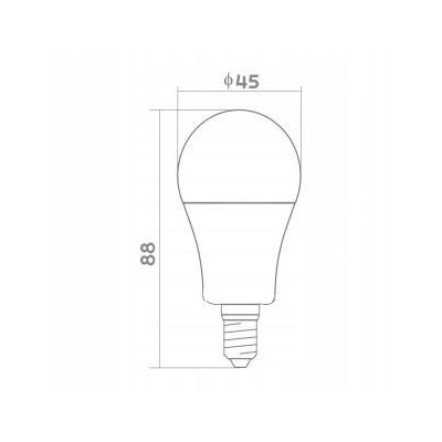 SADA 6x LED žárovka G45 E14 8W 705lm - studená bílá