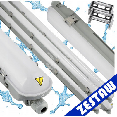 4x Philips LED svítidlo do garáže 22W 2400lm 4000K 120cm vodotěsné