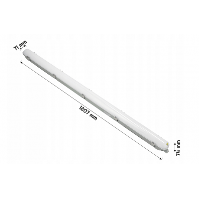 4x Philips LED svítidlo do garáže 22W 2400lm 4000K 120cm vodotěsné