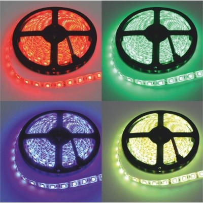 LED pásek - 12V - 5m - 72W - 300 diod - IP20 - RGB